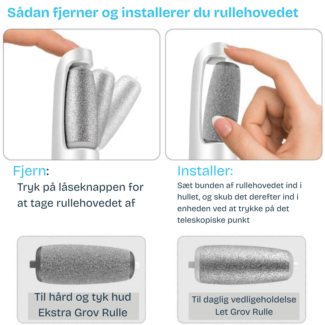 Fodsliber | Babybløde fødder – elektrisk hårdhudsfjerner