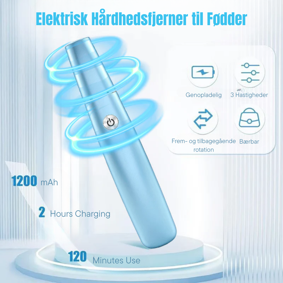 Fodsliber | Babybløde fødder – elektrisk hårdhudsfjerner