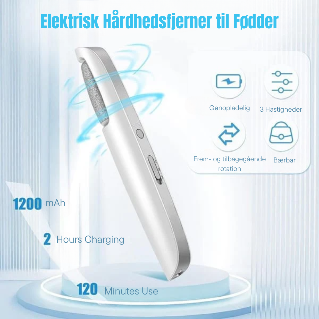 Fodsliber | Babybløde fødder – elektrisk hårdhudsfjerner