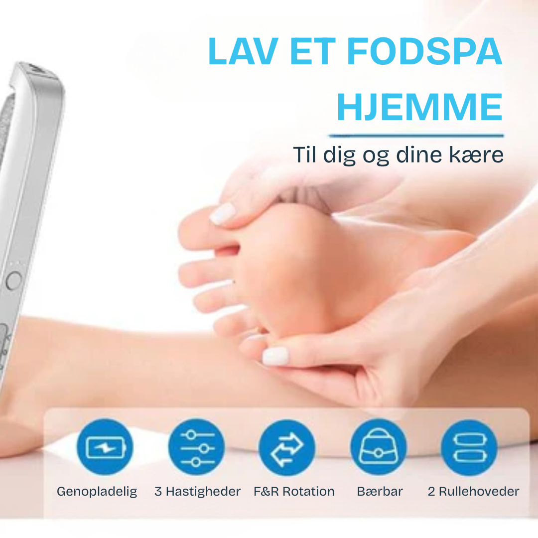 Fodsliber | Babybløde fødder – elektrisk hårdhudsfjerner