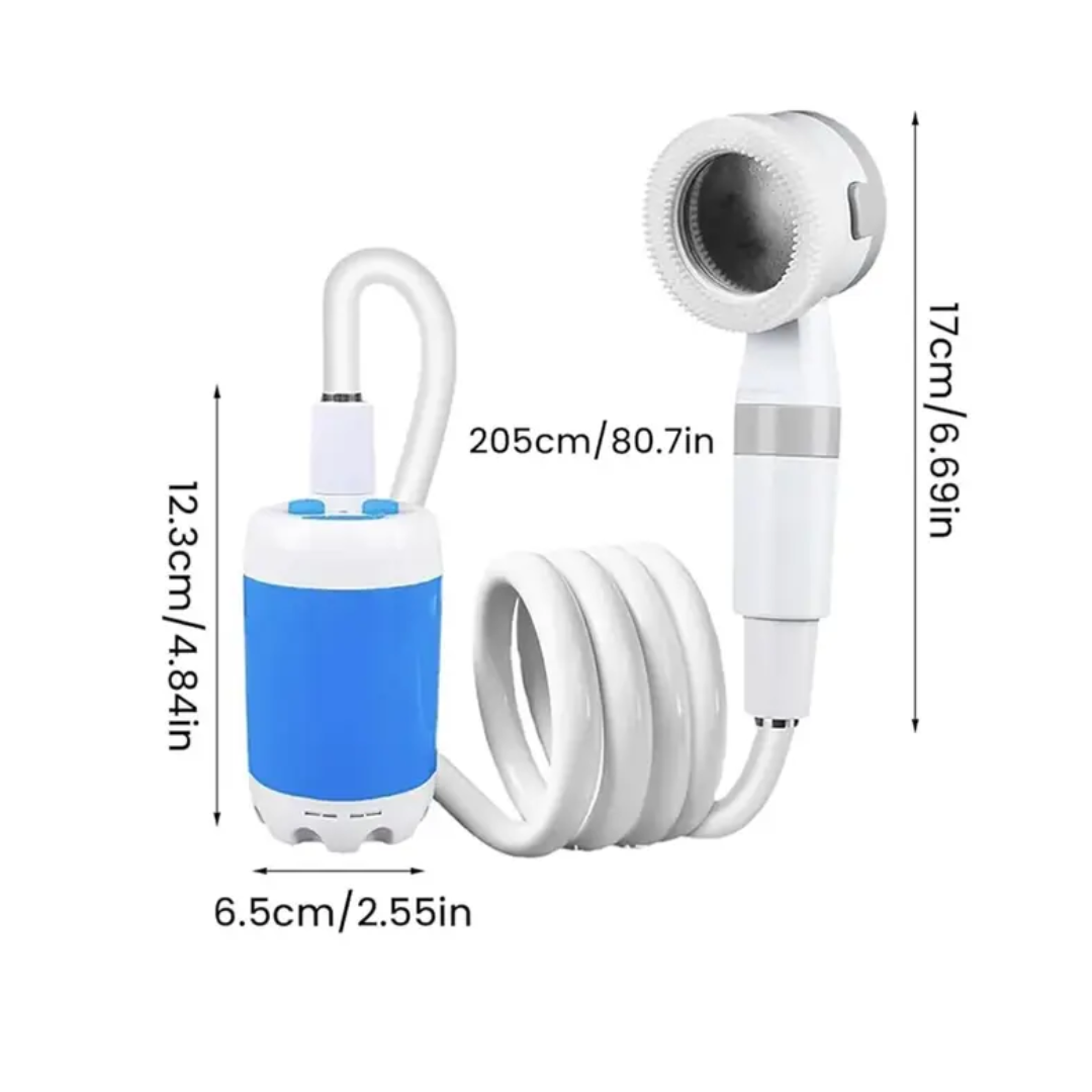 Multifunktionel pumpe og bærbar bruseenhed