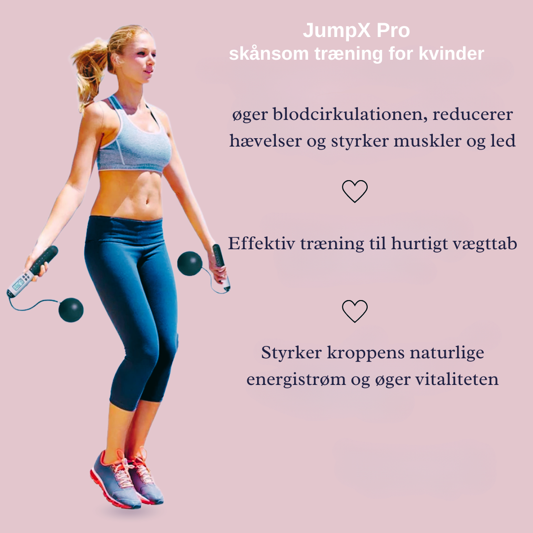 JumpX Pro - ledningsfrit sjippetov med kalorietæller