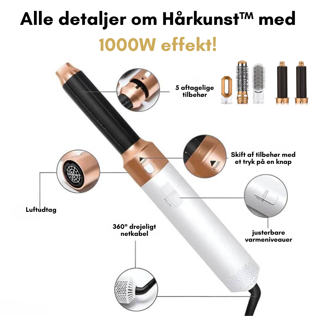 Hårkunst™ - 5 i 1 hårstyler