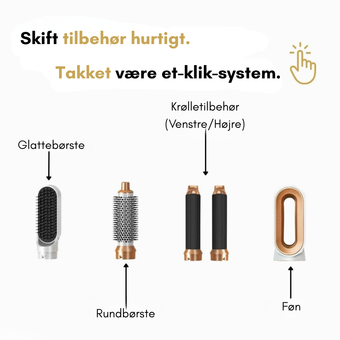 Hårkunst™ - 5 i 1 hårstyler