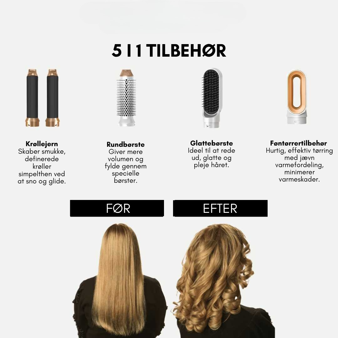 Hårkunst™ - 5 i 1 hårstyler