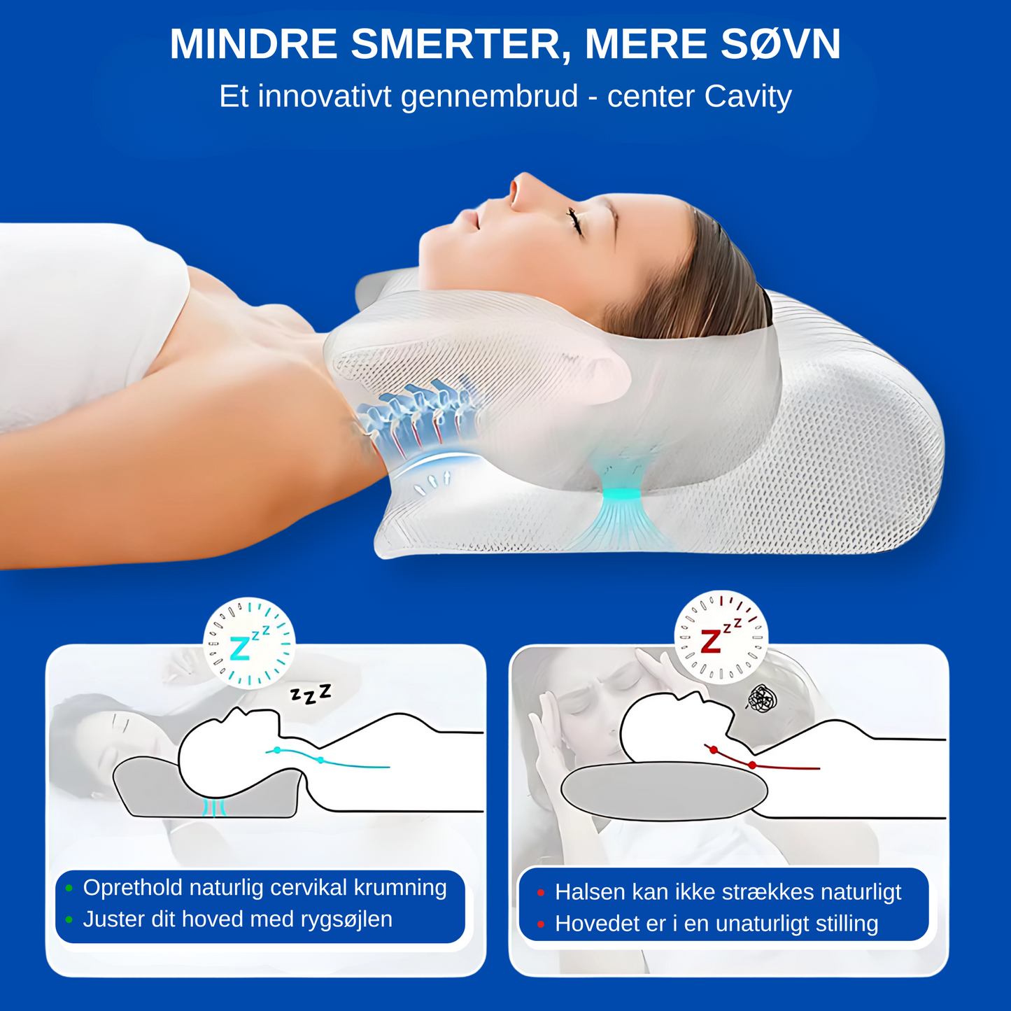 OrthoFlex Dream Pude - memory-skum